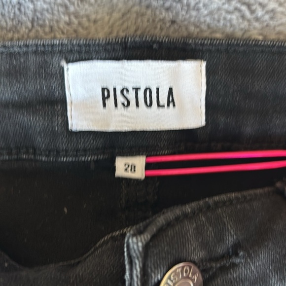 Pistola Mid-Rise Skinny Jeans in Black Style P6632BEM-MID Size 28 EUC - Picture 3 of 8
